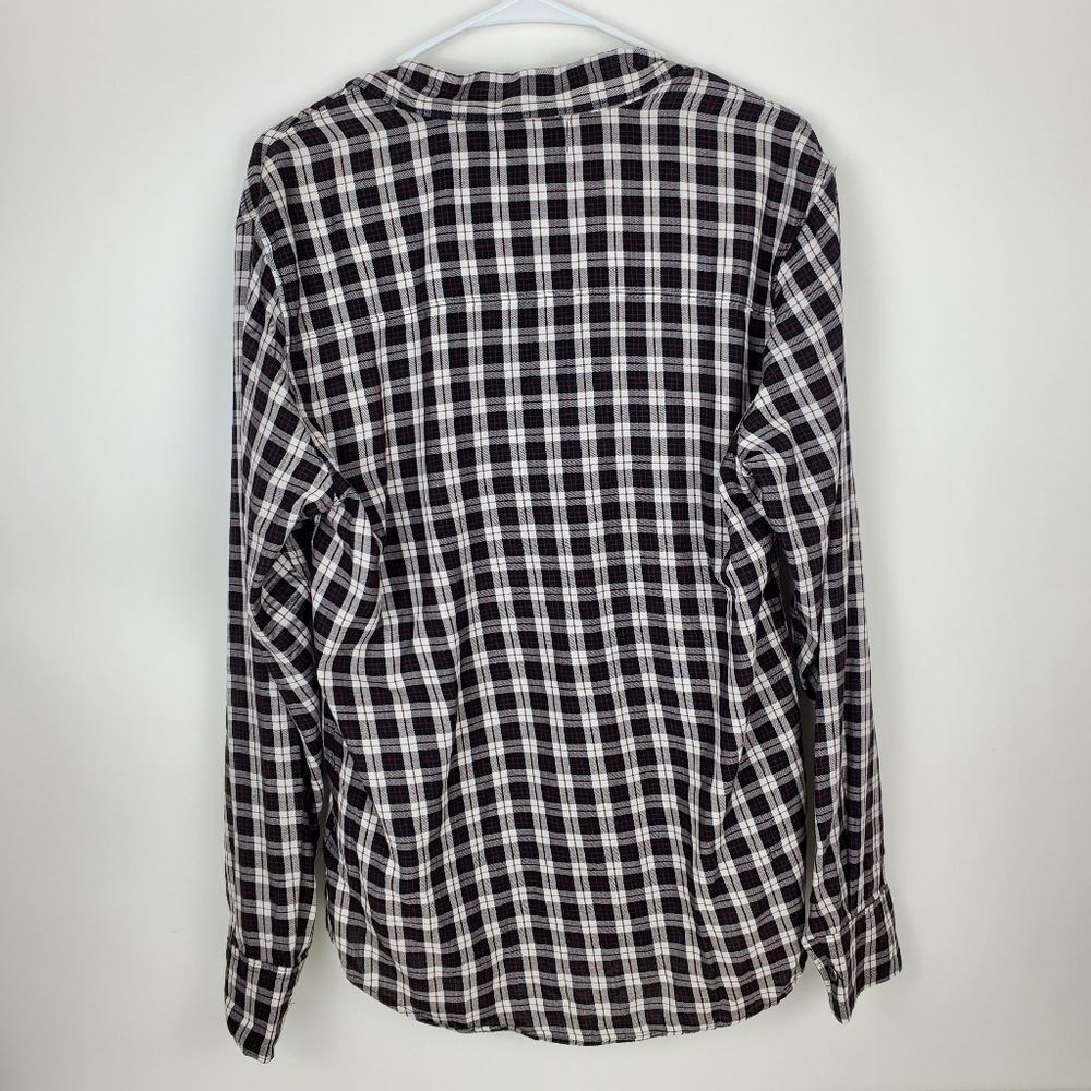 PAIGE Hunter Plaid Shirt Slim Fit Dual Chest Flap Pockets Button Down Cotton Men - Picture 8 of 8